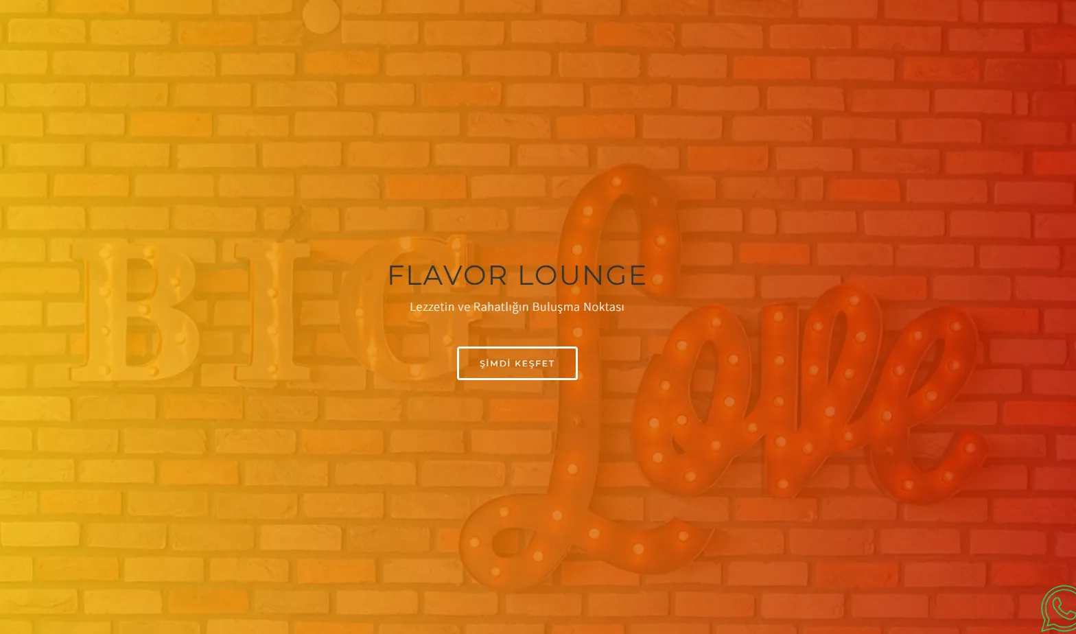 FLavor Lounge — Restoran & Kafe Platformu
